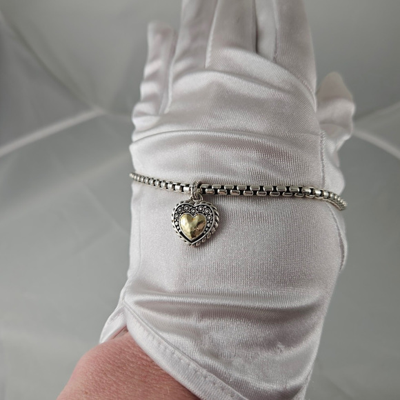 JAi by John Hardy Sterling and 14K Gold Love Charm Bracelet - Picture 11 of 12